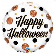 Happy Halloween Sparkly Dots Balloon